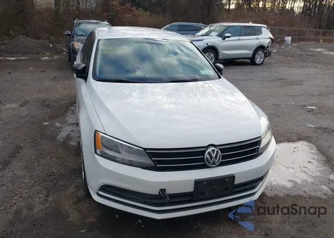 2015 Volkswagen Jetta 2.0L S z USA, uszkodzony, nr VIN 3VW1K7AJ0FM262036